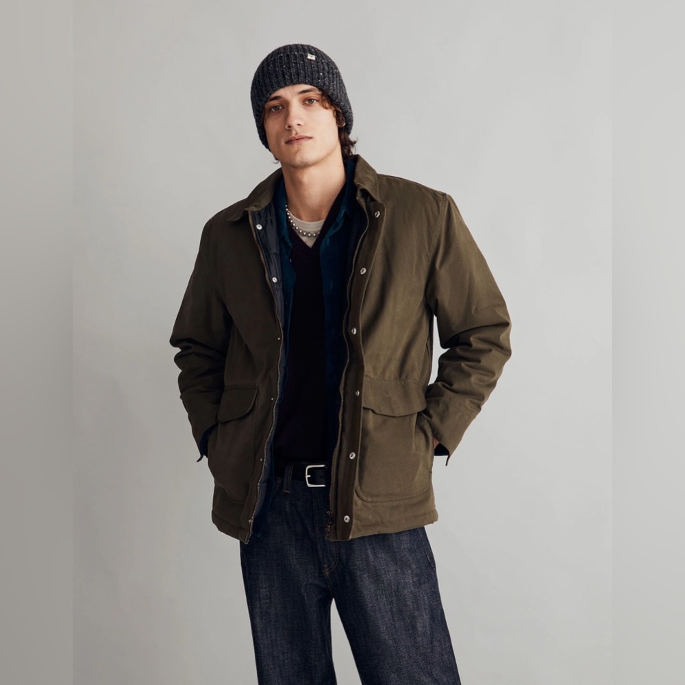 Madewell Waxed Quilted Barn Jacket